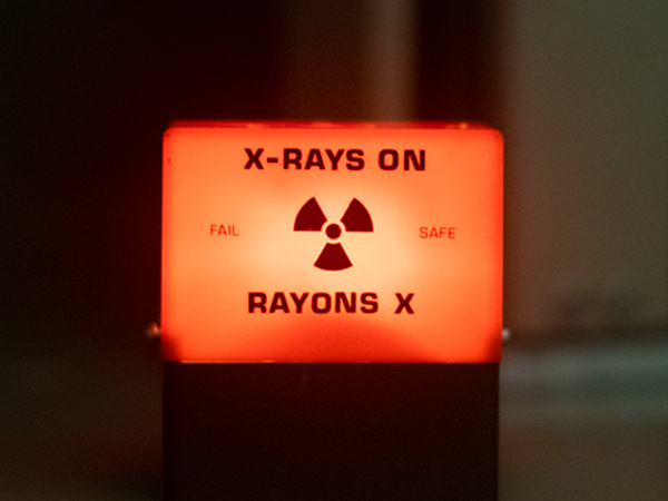 Image of X-ray warning light